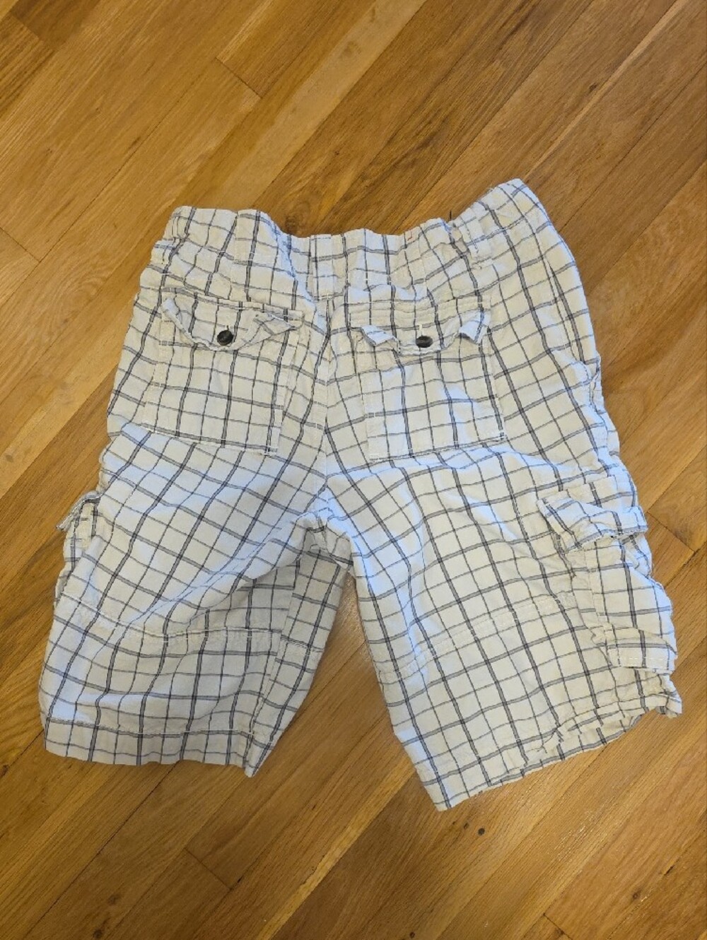 Mossimo Supply Co. White and Gray Grid Cargo Shorts - Picture 3 of 5
